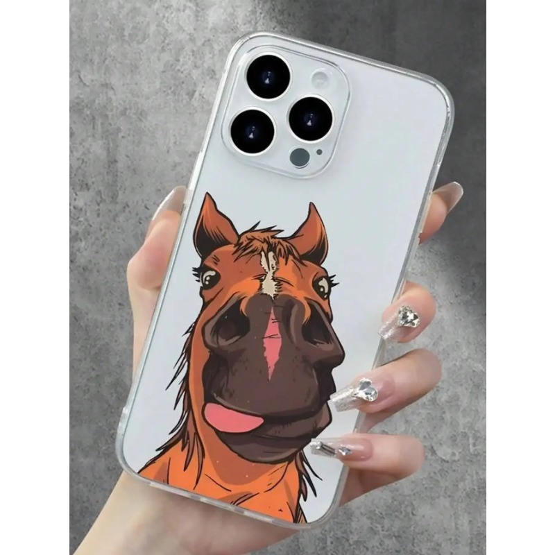Phone Cases Quirky - Funny Goofy Horse Face Phone Case
