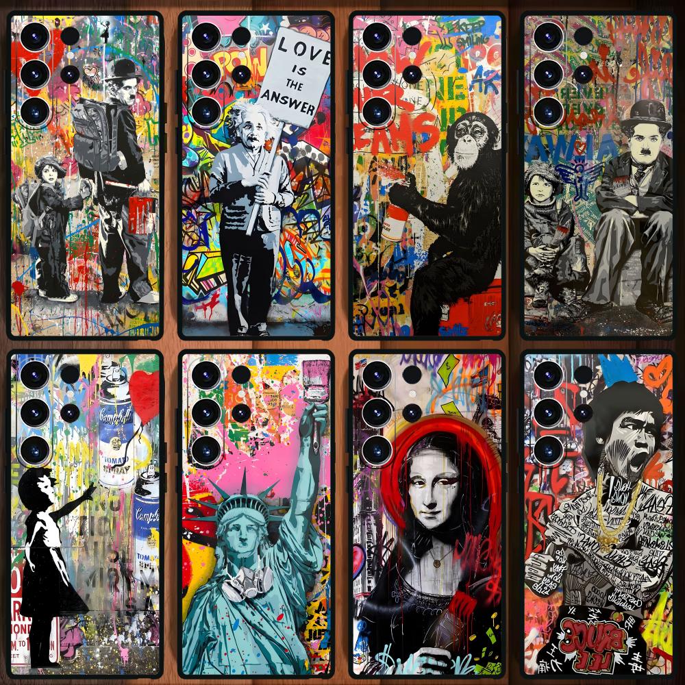 Phone Cases Drawing - Banksy Graffiti Art Phone Case For