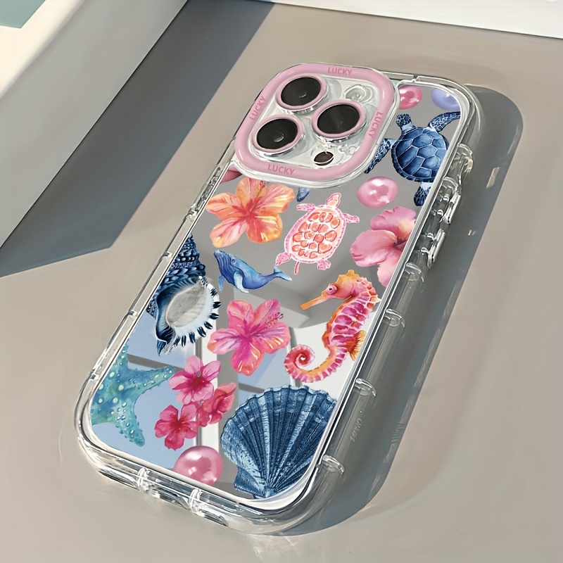 Phone Cases Online - Marine Elements Sea Turtle Jellyfish Mirror
