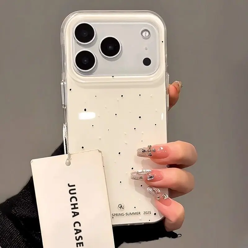 Cute Anime Case - Korean INS Splashing Ink Polka Dot