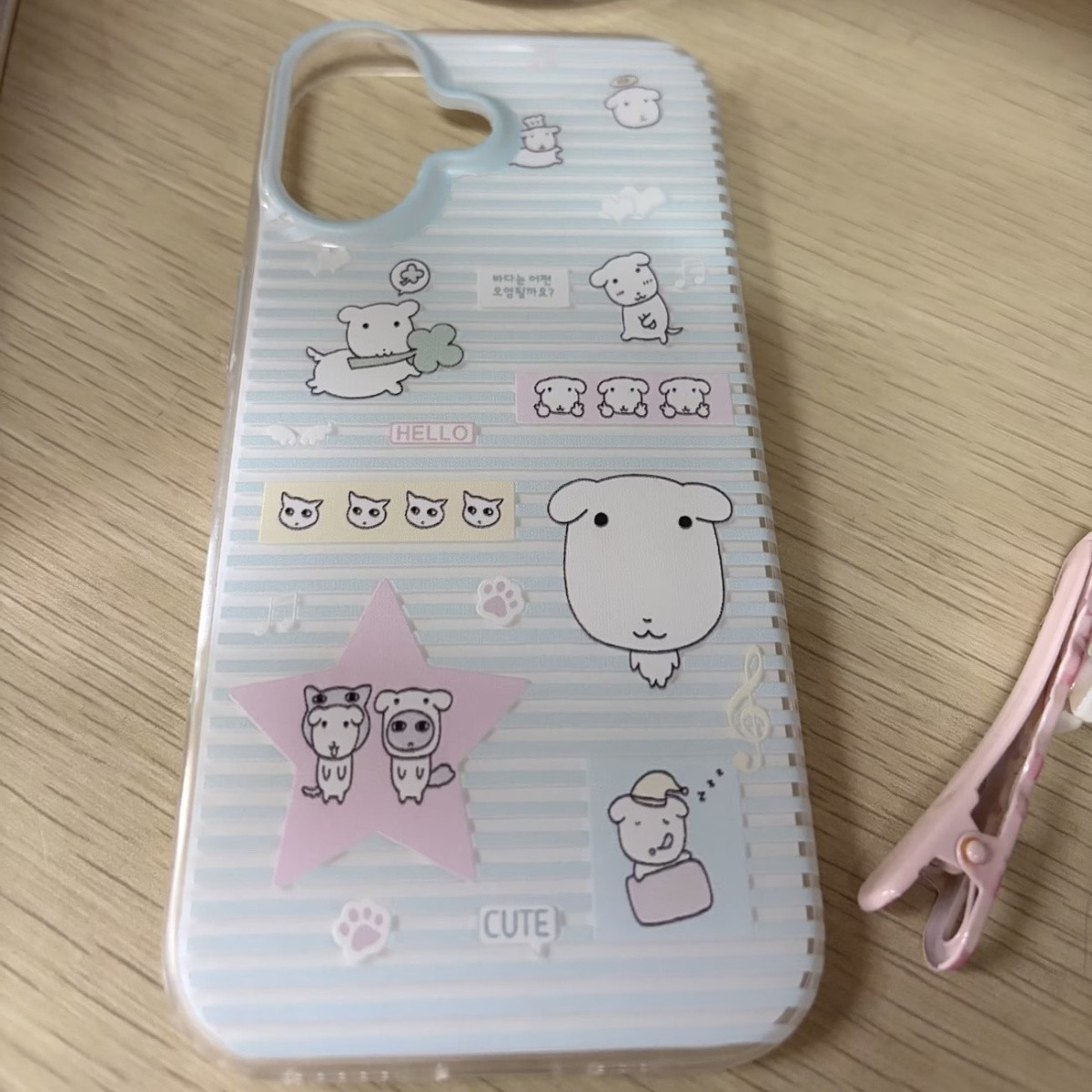 Simple Cartoon Cute Striped Do - Cute Anime Case 评论和价格