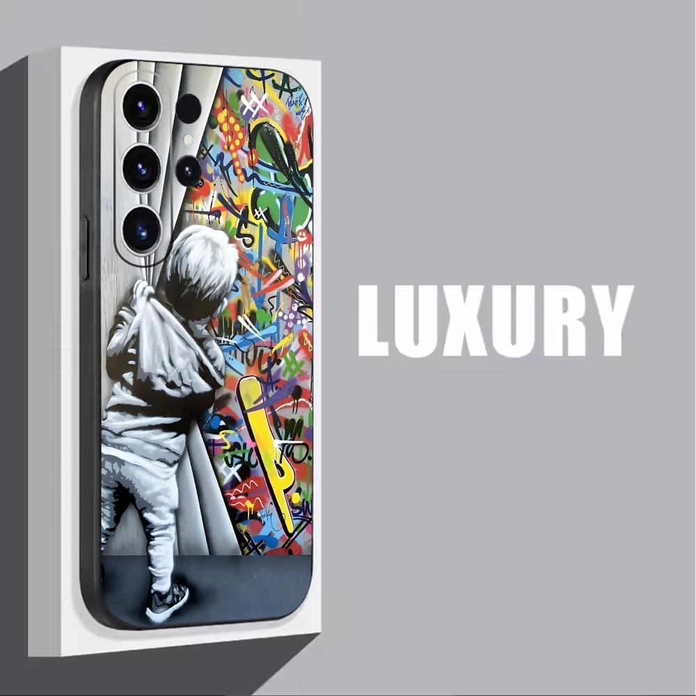 Banksy Graffiti Art  Phone Cas - Phone Cases Drawing 评论和价格