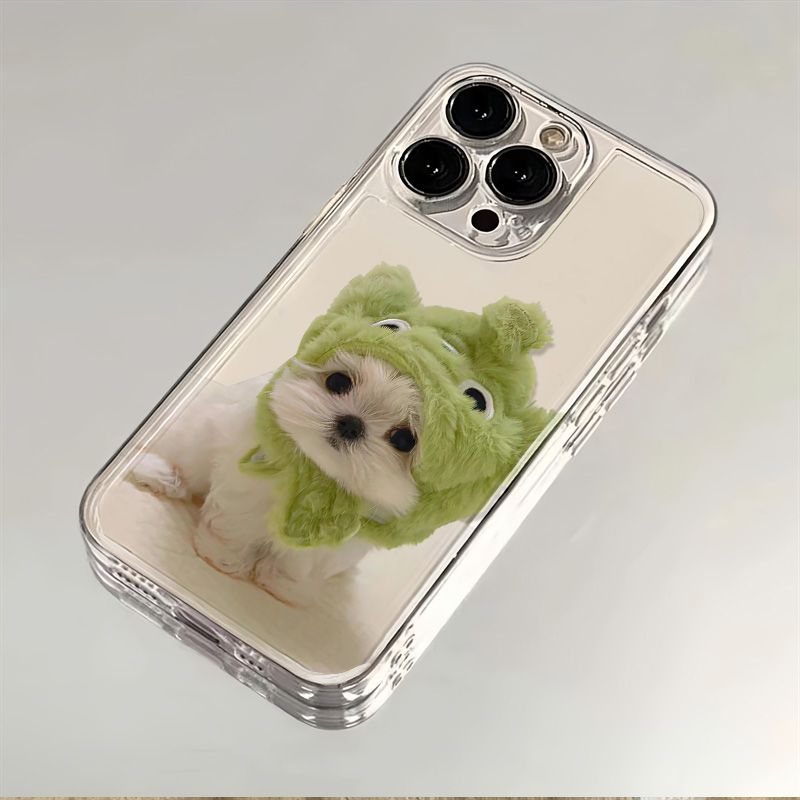 Funny Green Headgear Puppy Dog - Phone Cases Quirky 评论和价格