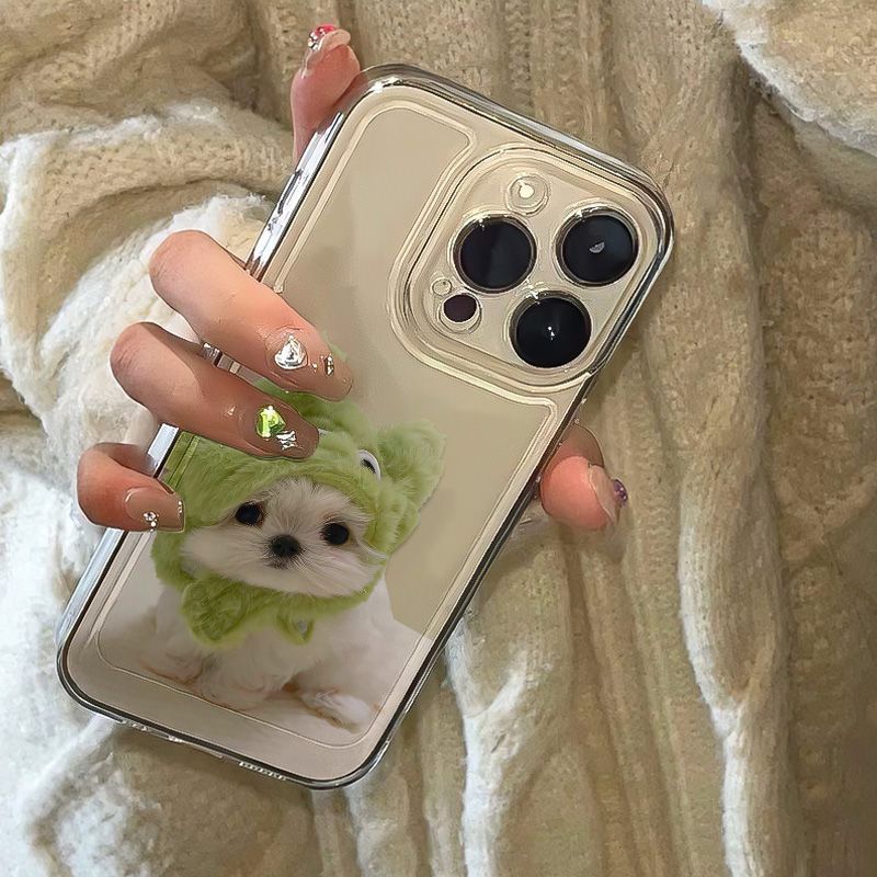 Funny Green Headgear Puppy Dog - Phone Cases Quirky 评论和价格