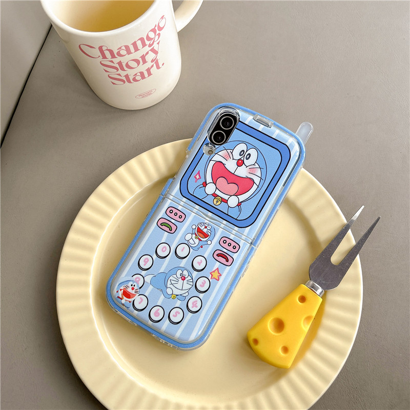 Cute Cartoon Japan Anime Dorae - Phone Cases Z Flip 5 评论和价格