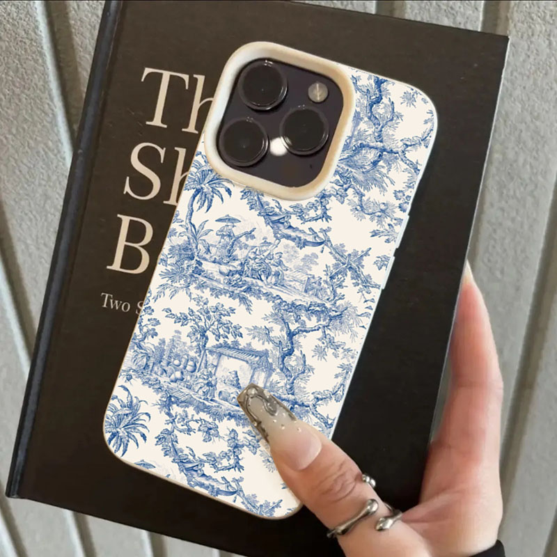 Fashion Blue White Porcelain P - Phone Cases Online 评论和价格