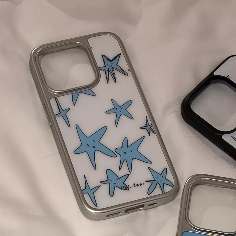 Ins Niche Creative Blue Star P - Phone Cases Online 评论和价格