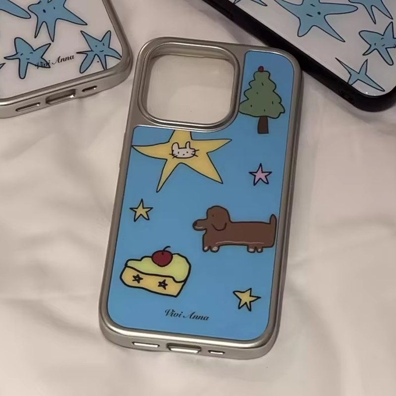 Ins Niche Creative Blue Star P - Phone Cases Online 评论和价格