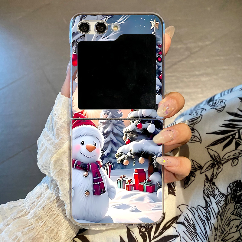 Christmas Snowman Elk Phone Ca - Phone Cases Z Flip 5 评论和价格