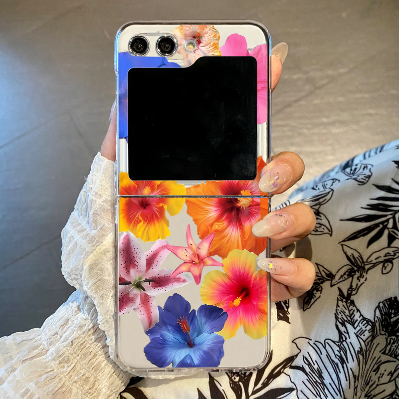 Realistic Floral Print Phone C - Phone Cases Z Flip 5 评论和价格