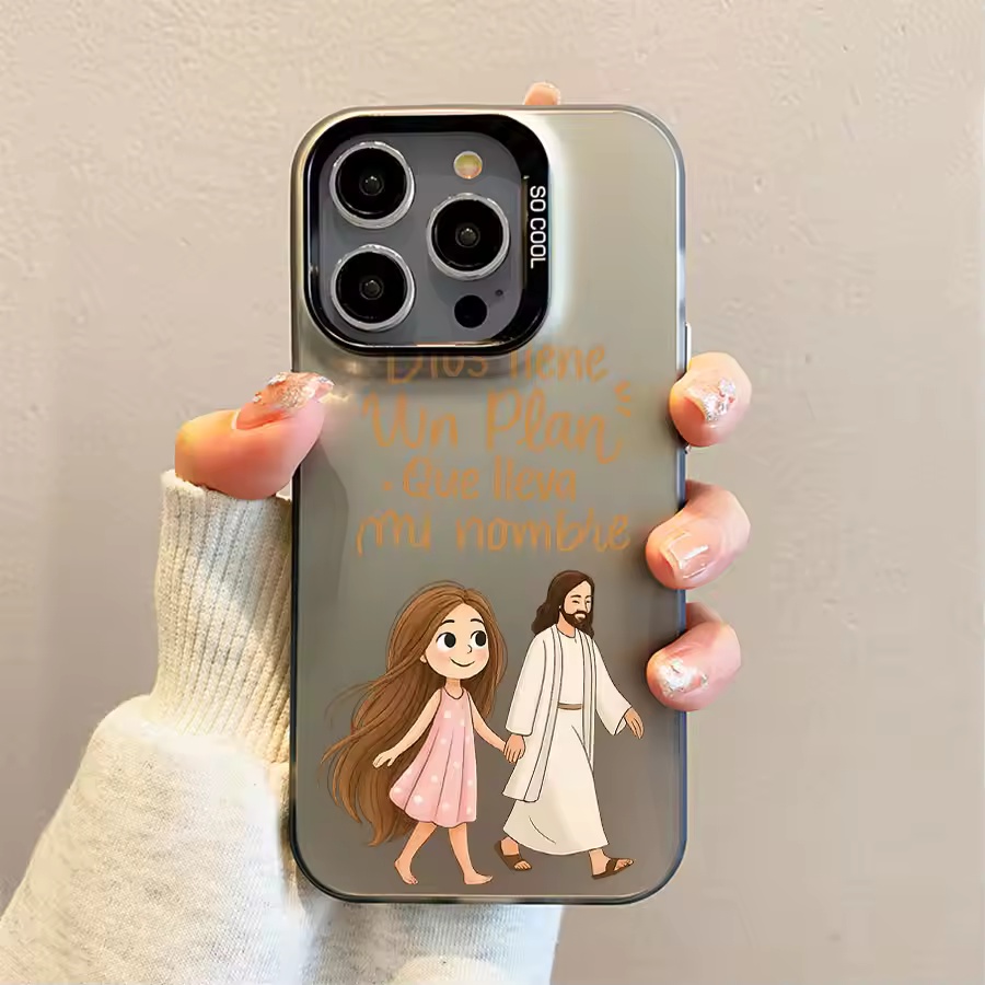 Cute Girl Walking With God Mat - Phone Cases Xs 评论和价格