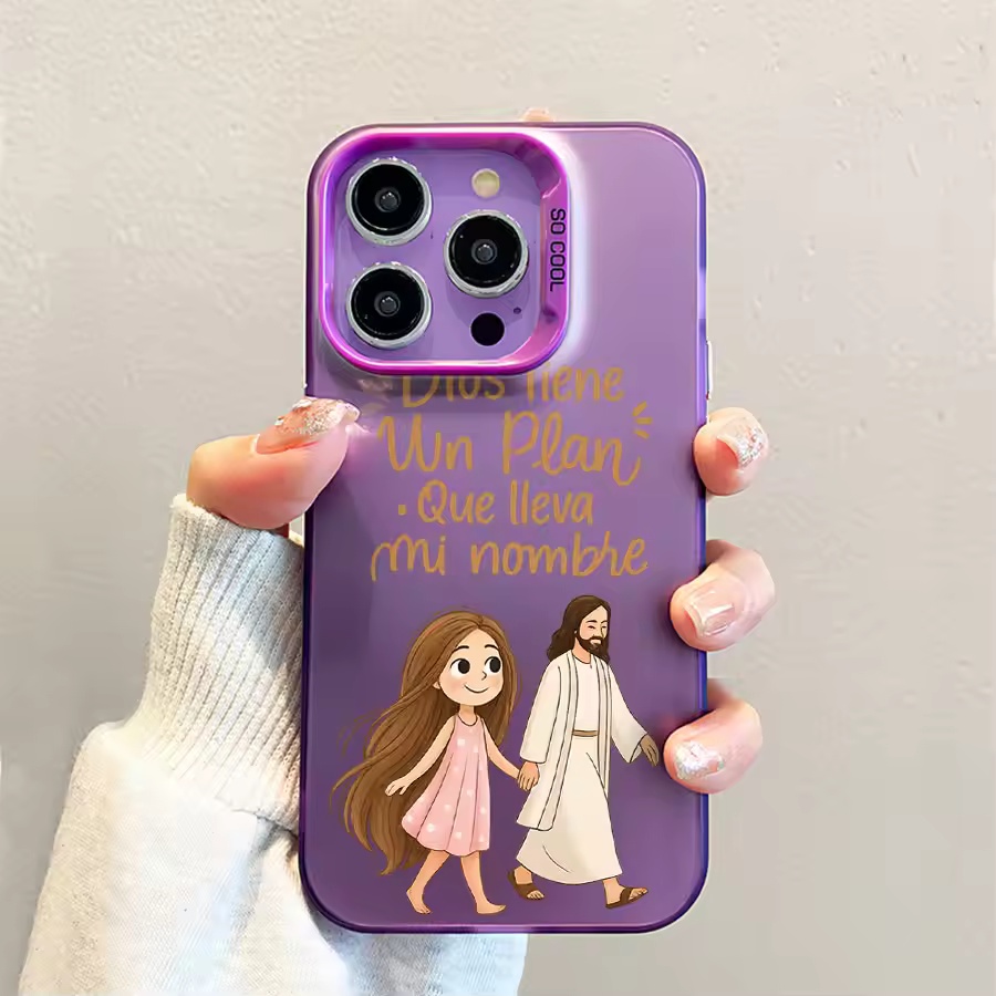 Cute Girl Walking With God Mat - Phone Cases Xs 评论和价格