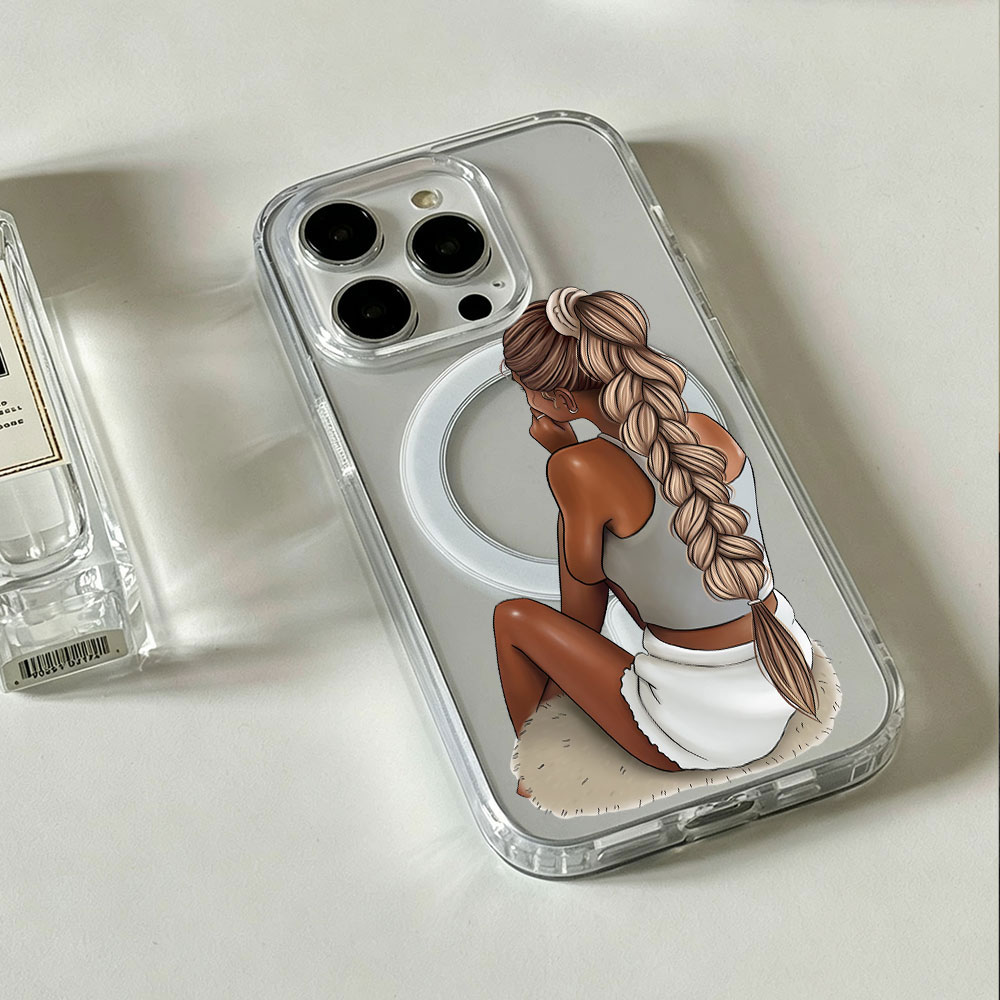Dark Skin Fashion Woman For Ma - Phone Cases Magsafe 评论和价格