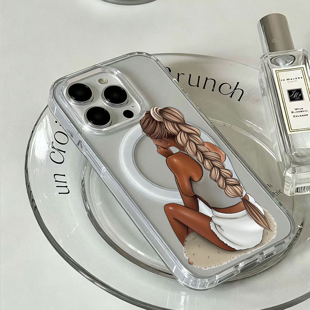 Dark Skin Fashion Woman For Ma - Phone Cases Magsafe 评论和价格