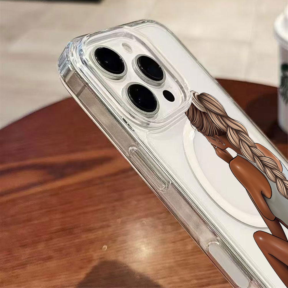 Dark Skin Fashion Woman For Ma - Phone Cases Magsafe 评论和价格