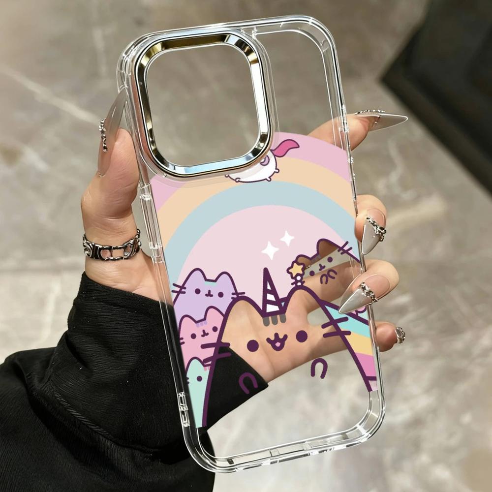 Cartoon Pusheen Cat Matte Tran - Phone Cases Online 评论和价格