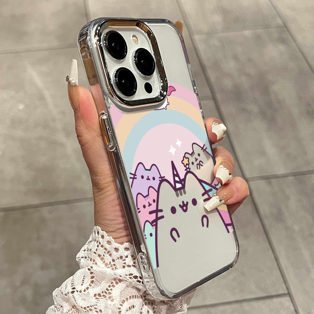 Cartoon Pusheen Cat Matte Tran - Phone Cases Online 评论和价格