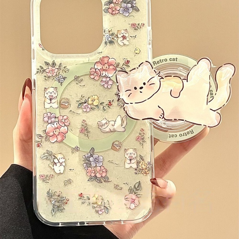 Korean Cute Kitty For Magsafe  - Phone Cases Quirky 评论和价格