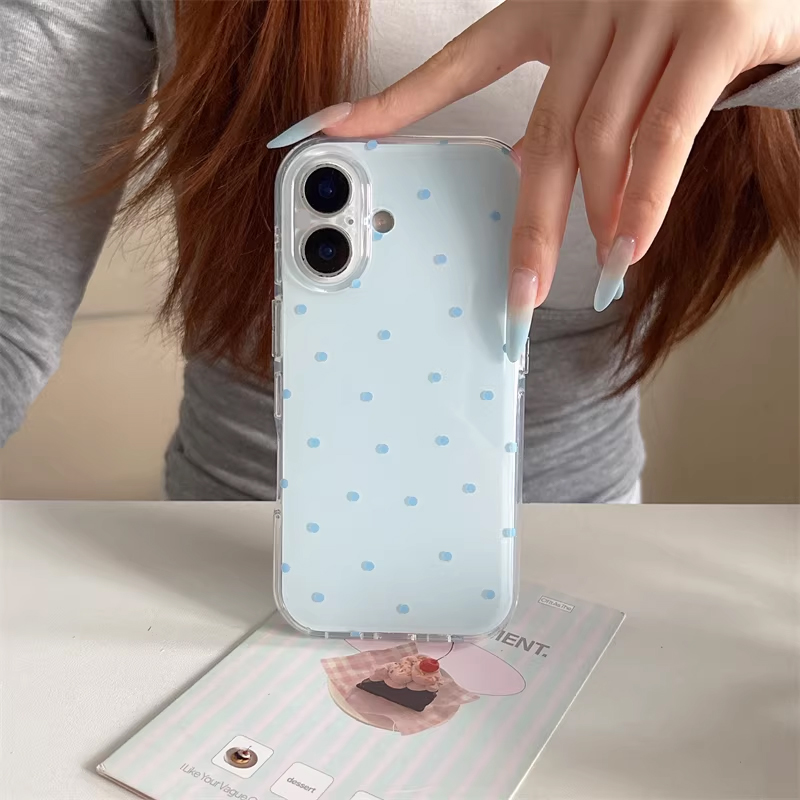 Korean Ins Girl Simple Blue Pi - Cute Anime Case 评论和价格