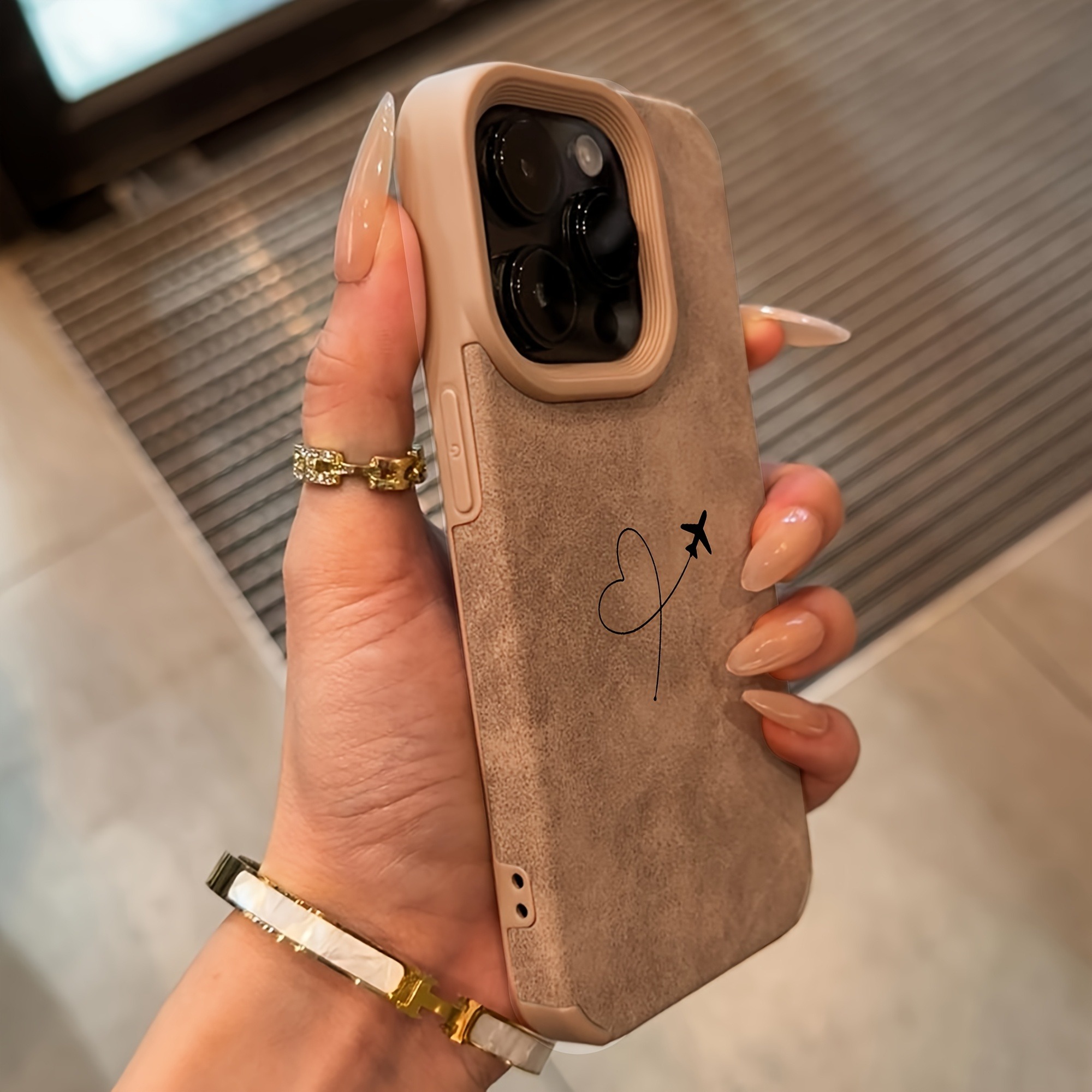 Airplane Route Love Heart Desi - Phone Cases Online 评论和价格