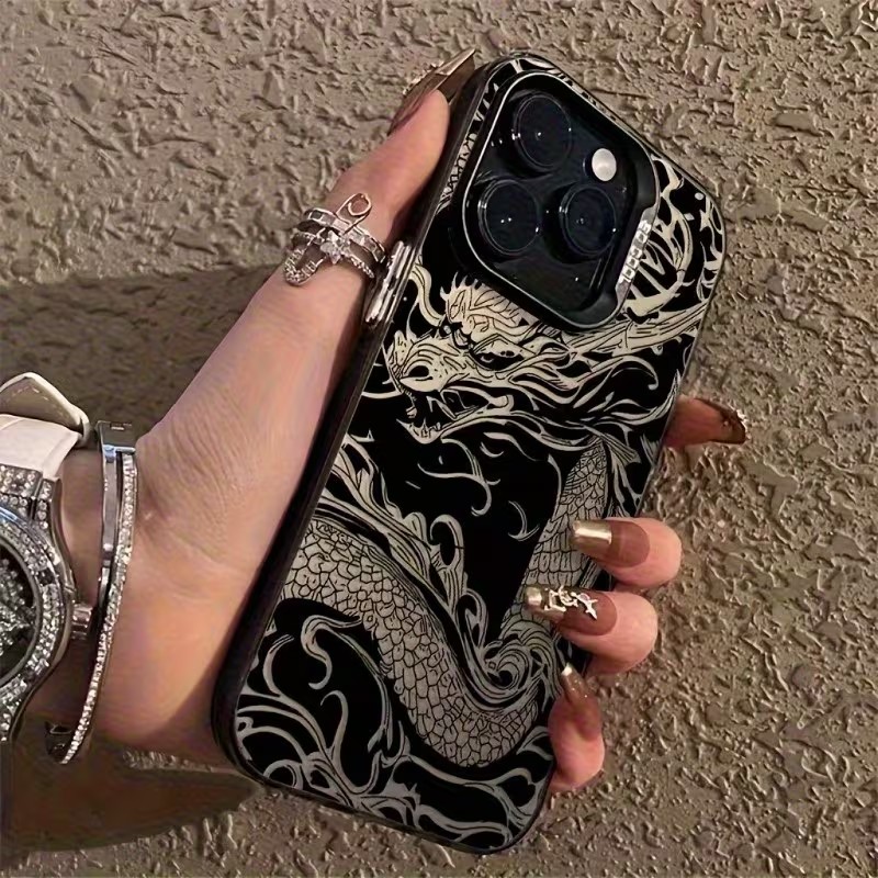 Dragon Totem Pattern Phone Cas - Phone Cases Online 评论和价格