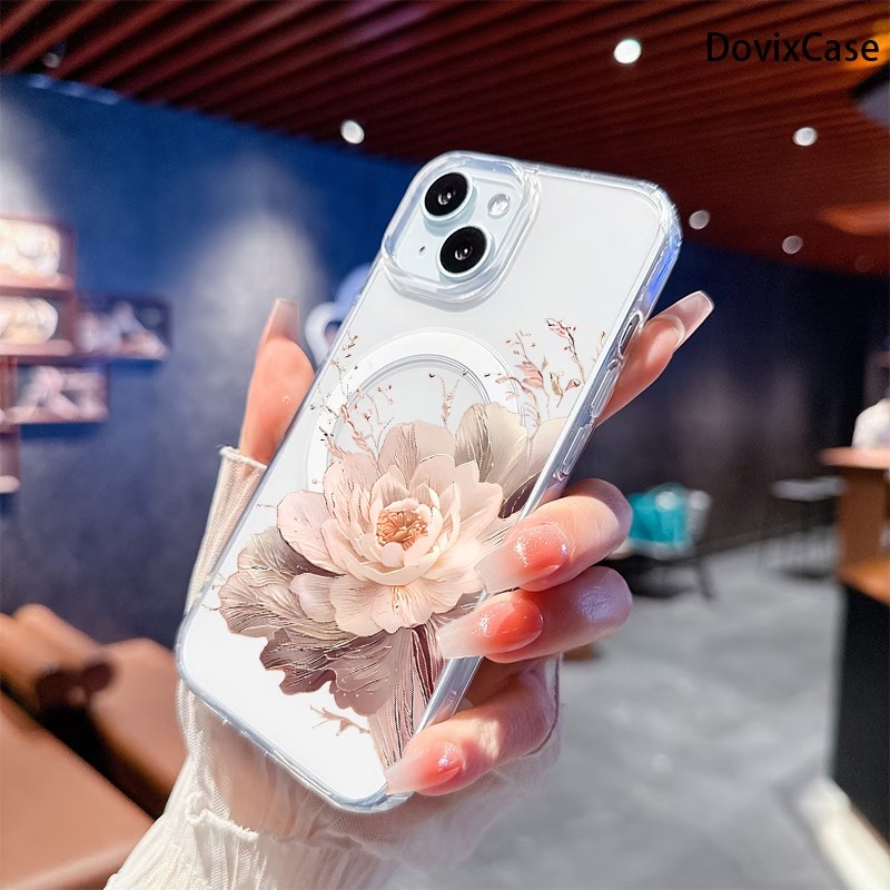 Vintage Peony Pattern Phone Ca - Phone Cases Magsafe 评论和价格