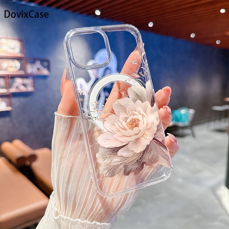 Vintage Peony Pattern Phone Ca - Phone Cases Magsafe 评论和价格