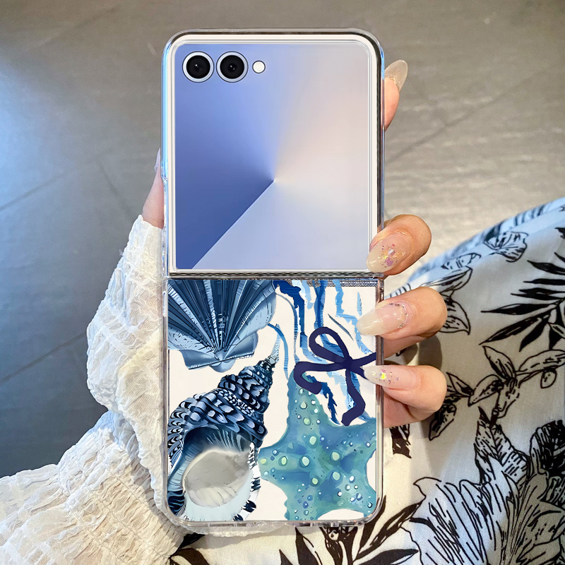 Whale Pattern Phone Case For S - Phone Cases Z Flip 5 评论和价格