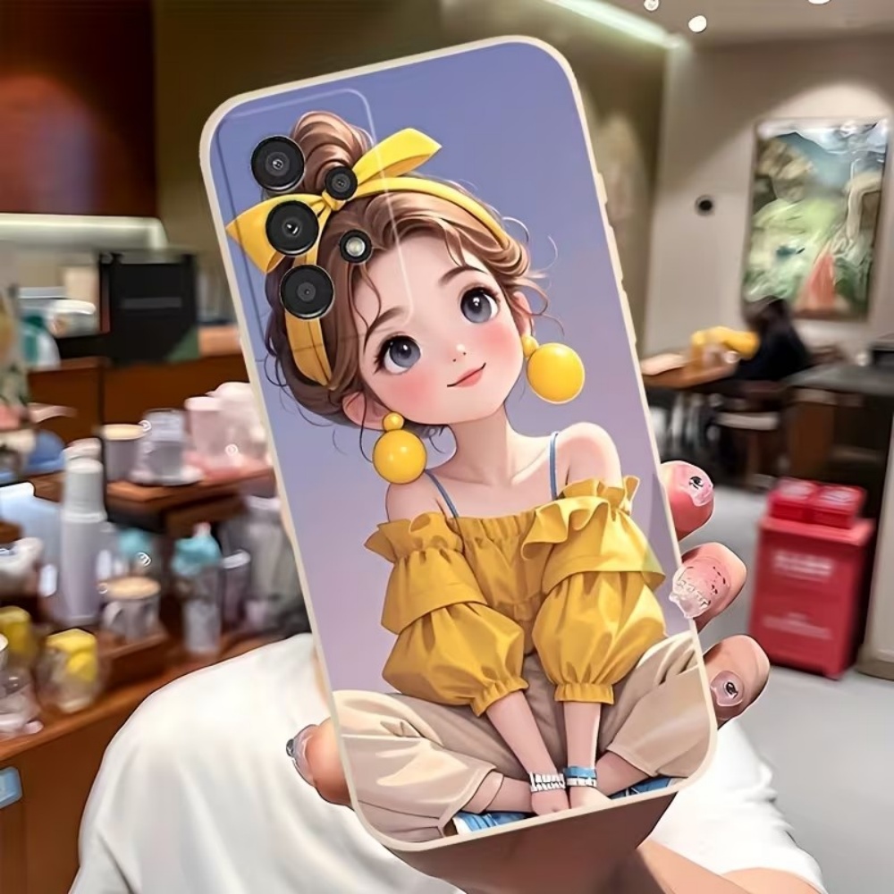 Cute Cartoon Girl Pattern Desi - Cute Anime Case 评论和价格
