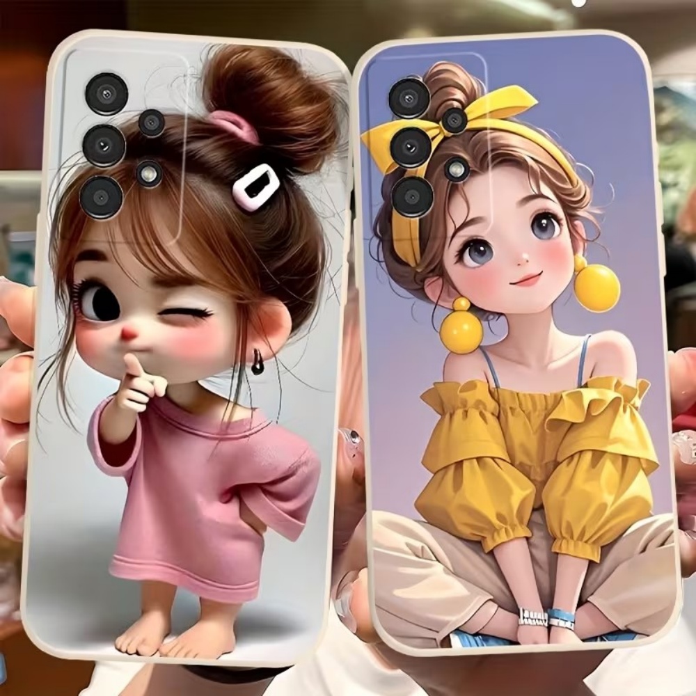 Cute Cartoon Girl Pattern Desi - Cute Anime Case 评论和价格