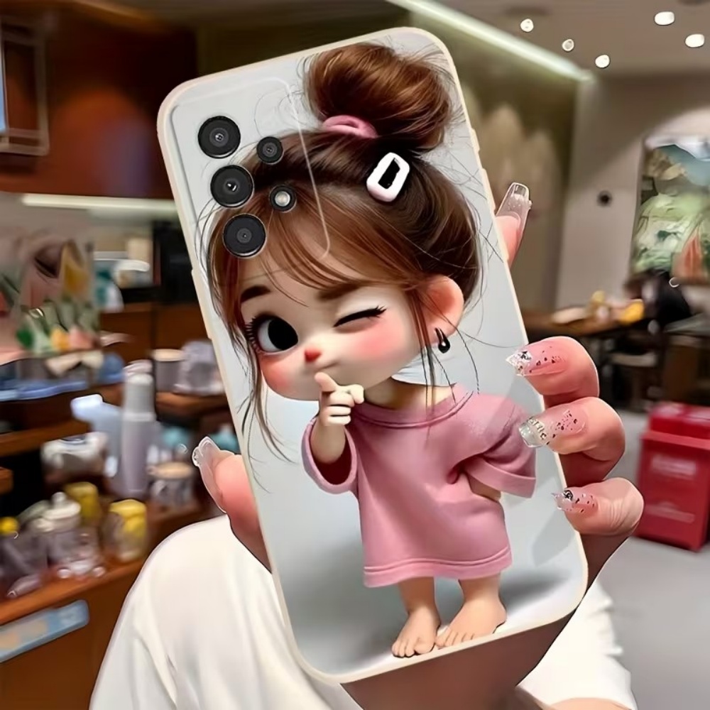 Cute Cartoon Girl Pattern Desi - Cute Anime Case 评论和价格