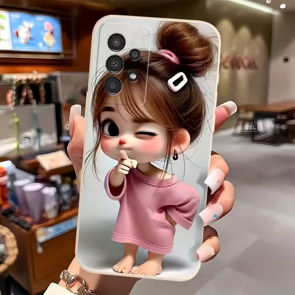 Cute Cartoon Girl Pattern Desi - Cute Anime Case 评论和价格